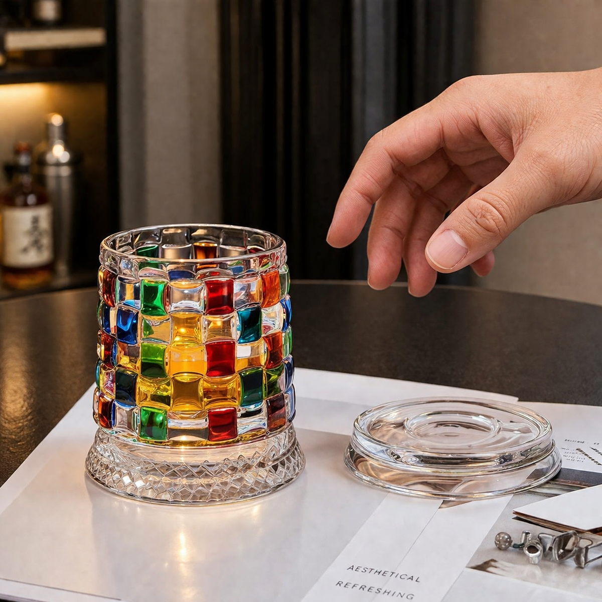 MosaicSpin Rotating Glass