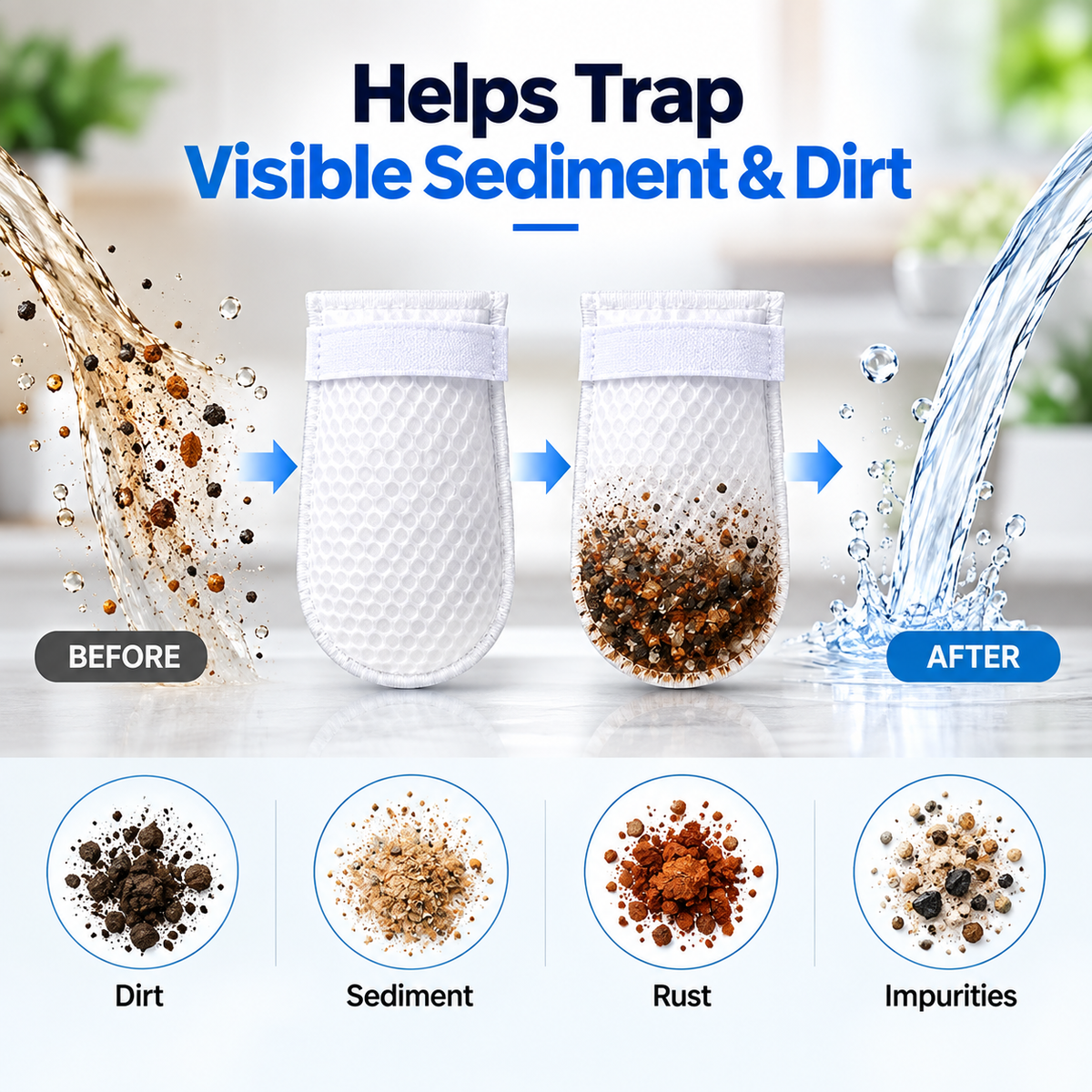 Faucet Water Filter Cotton Bags