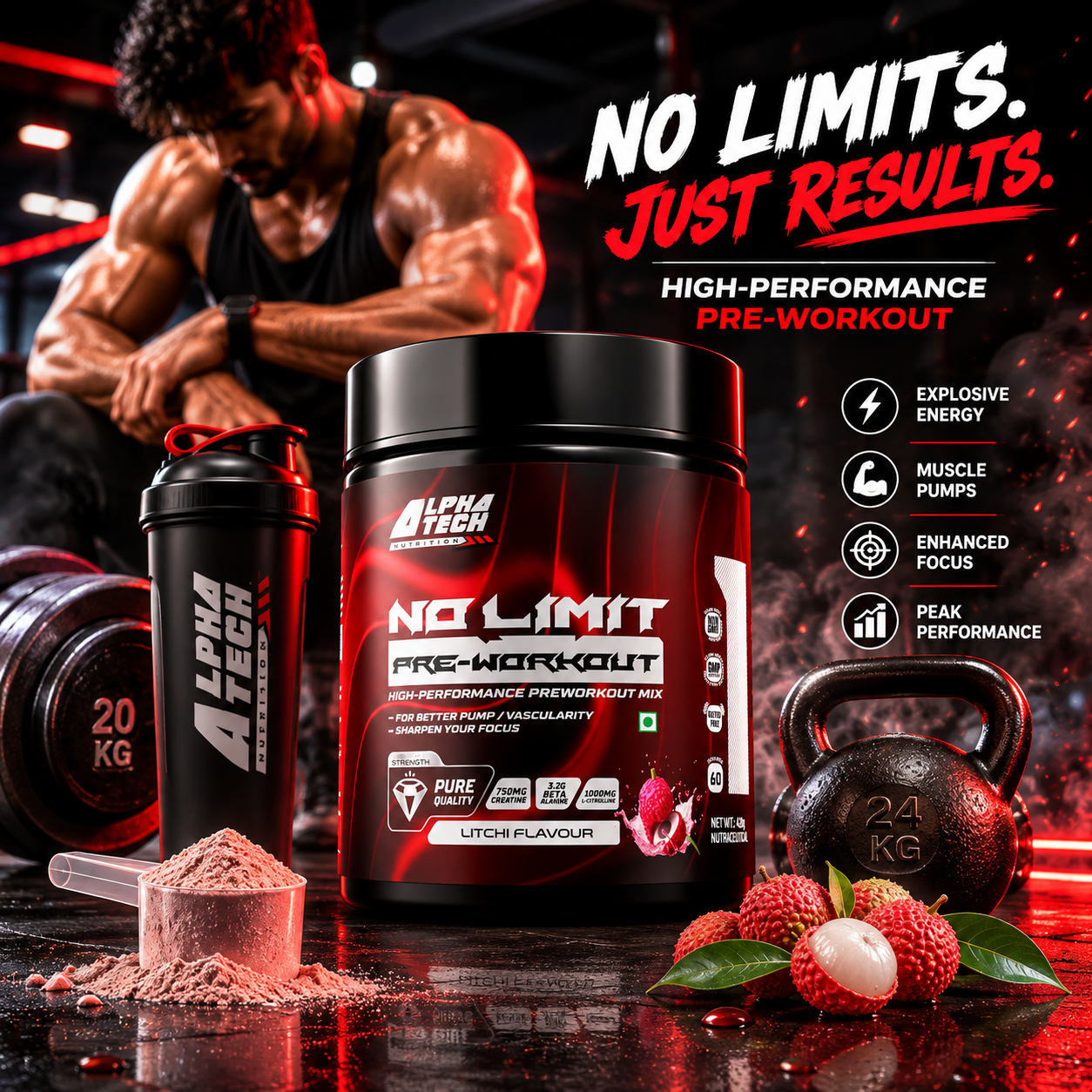 No Limit Pre-Workout - 60 Servings