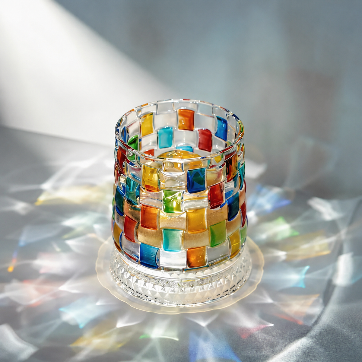 MosaicSpin Rotating Glass